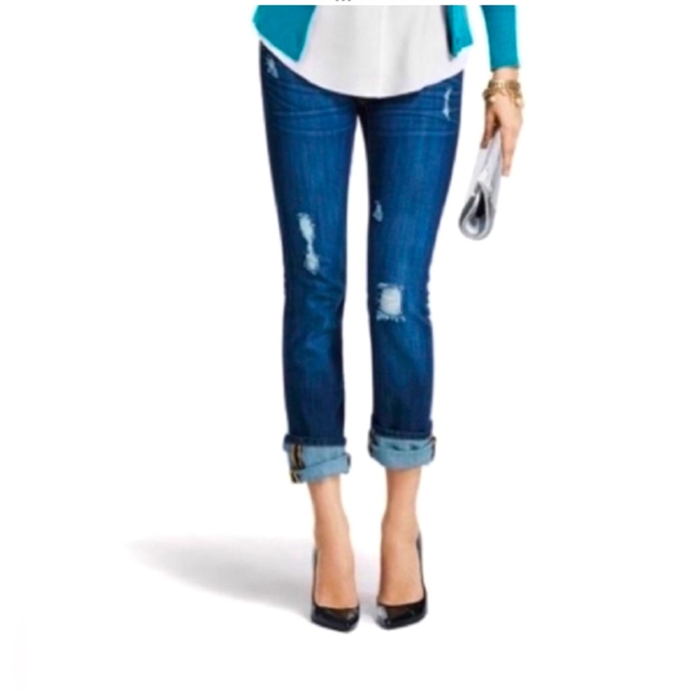 Cabi Slim Boyfriend distressed Jeans size 6